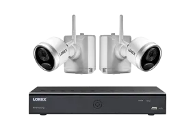 1080p Wire Free Camera System with Two Battery-Powered Cameras, 65ft Night Vision, Two-Way Audio, and a 1TB Hard Drive