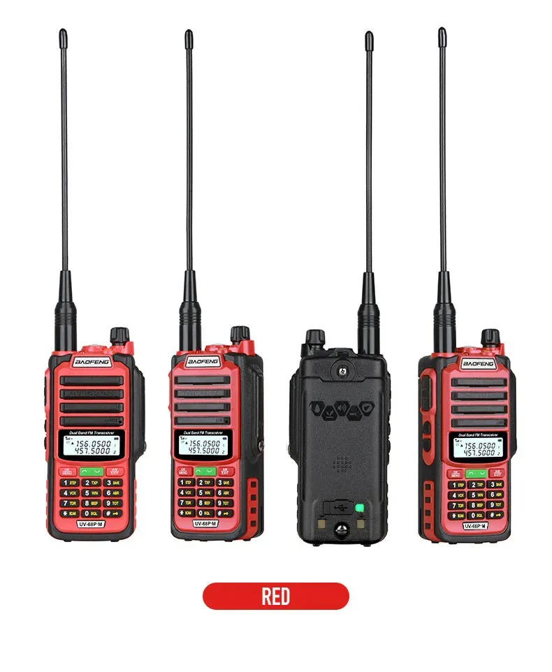 2023 Baofeng UV-68 Pro Max V2 10W IP68 Walkie Talkie Waterproof High Power CB Ham Long Range UV68 portable Two Way Radio hunting