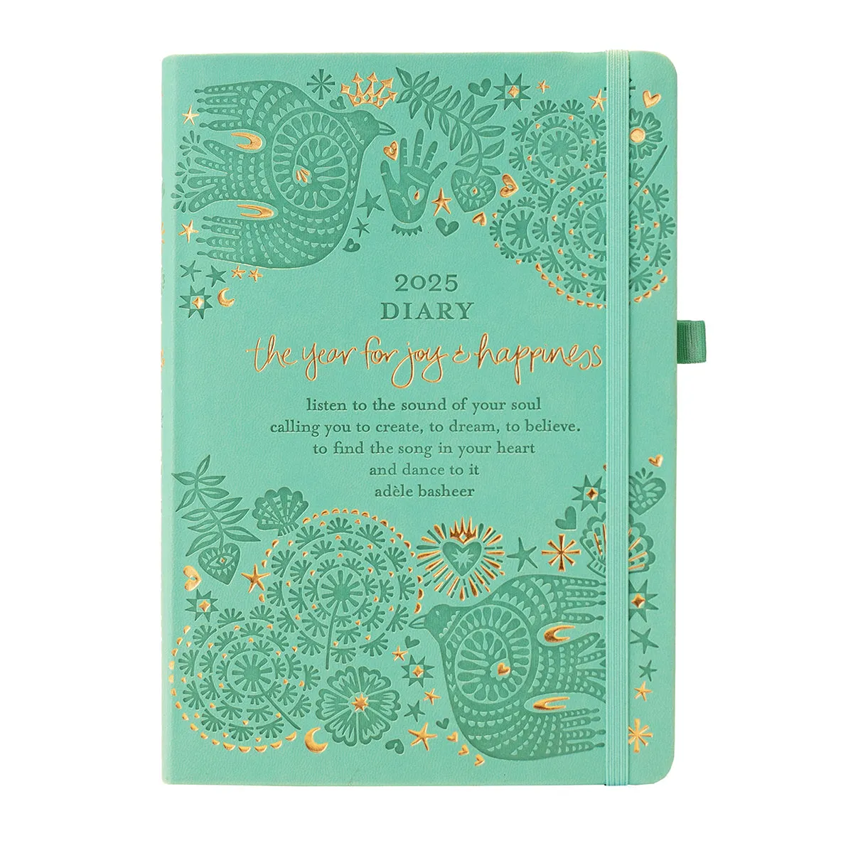 2025 Diary Planner | The Year for Joy & Happiness - Tahitian Turquoise