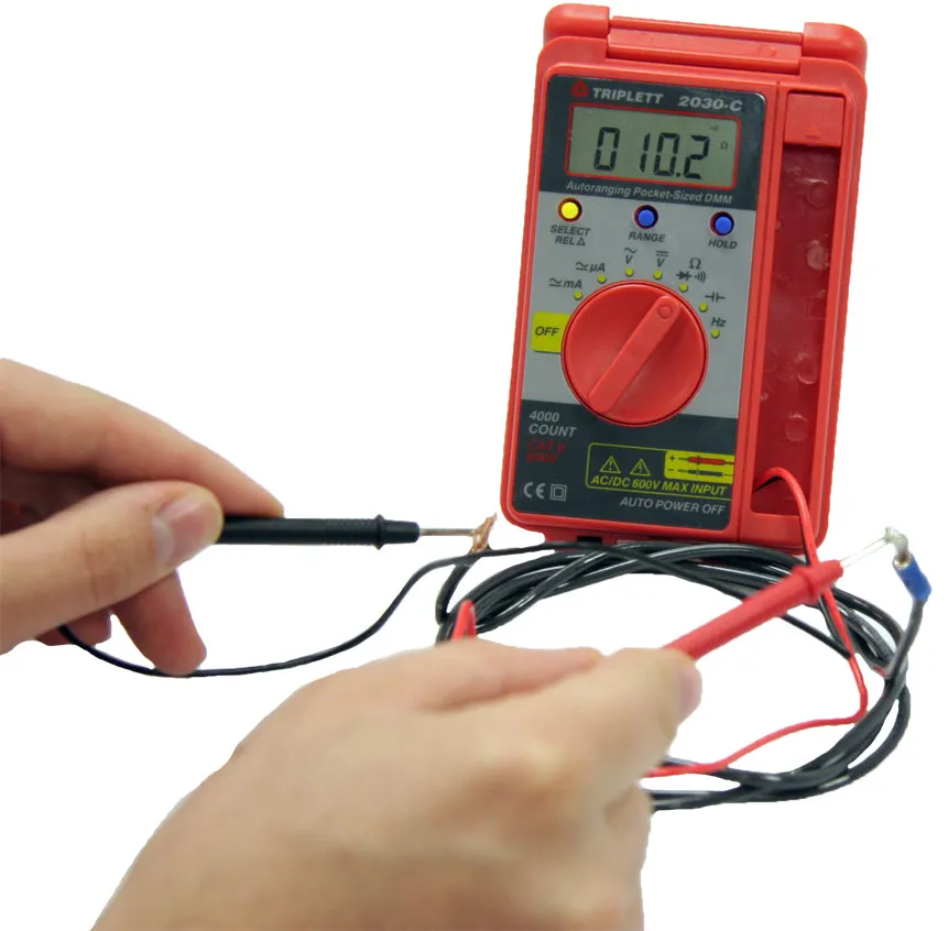 3 ¼ Digit 4000 Count Pocket Digital Multimeter: CAT II 600V - (2030-C)