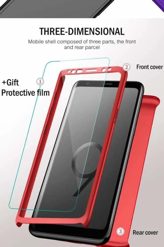 360 Degree Full Cover Luxury Phone Case For Samsung Galaxy