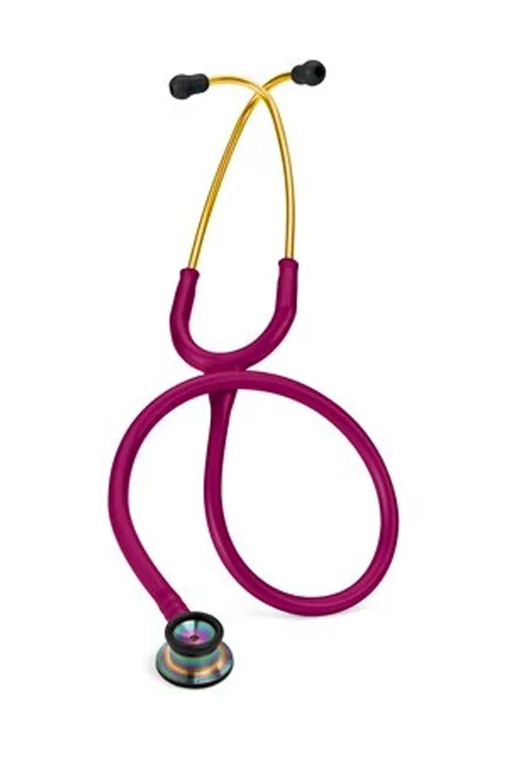 3M™ Littmann® Classic II Infant Stethoscope 2157, Rainbow-Finish Chestpiece, Raspberry Tube