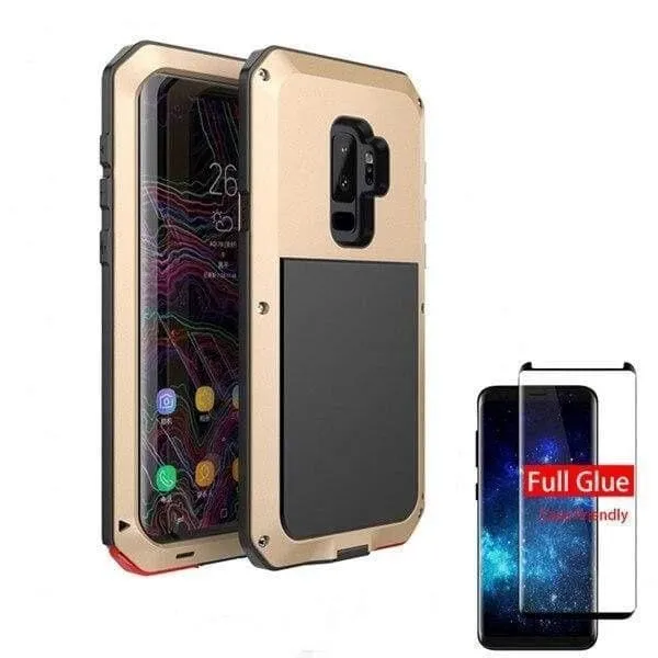 5D Curved Protective Luxury doom Armor Case Metal Samsung