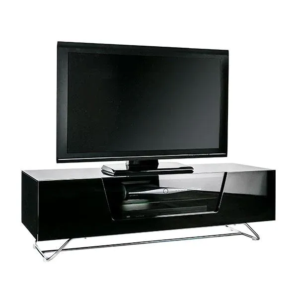 Alphason Chromium 1200mm TV Stand for Up To 60" TV - Black | CRO2-1200CB-BLK