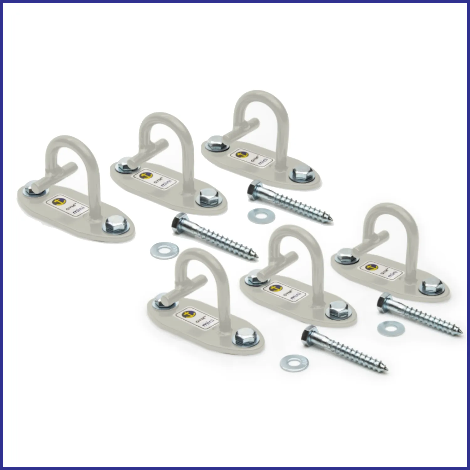 Anchor Gym Mini PRO (Set of 6) Gun-Metal Gray | Multiple Colors Available