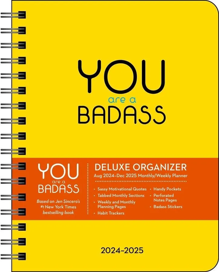 Andrews McMeel You Are a Badass Deluxe Organizer 2025 Planner