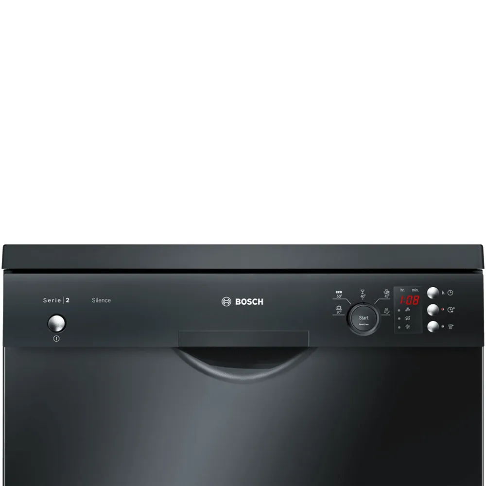 Bosch Free Standing Dishwasher Series 2 SMS25AB00V 12 Person 60cm - Black