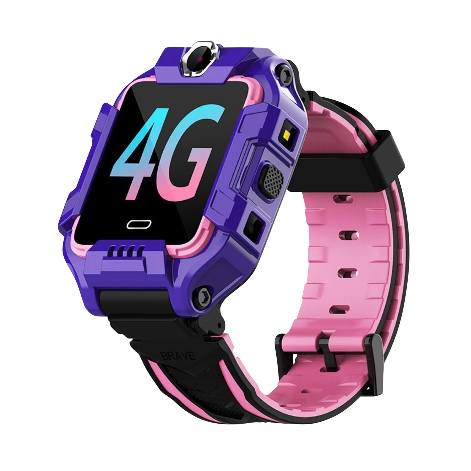 Cactus 4G Kidocall Smart Watch Purple & Pink