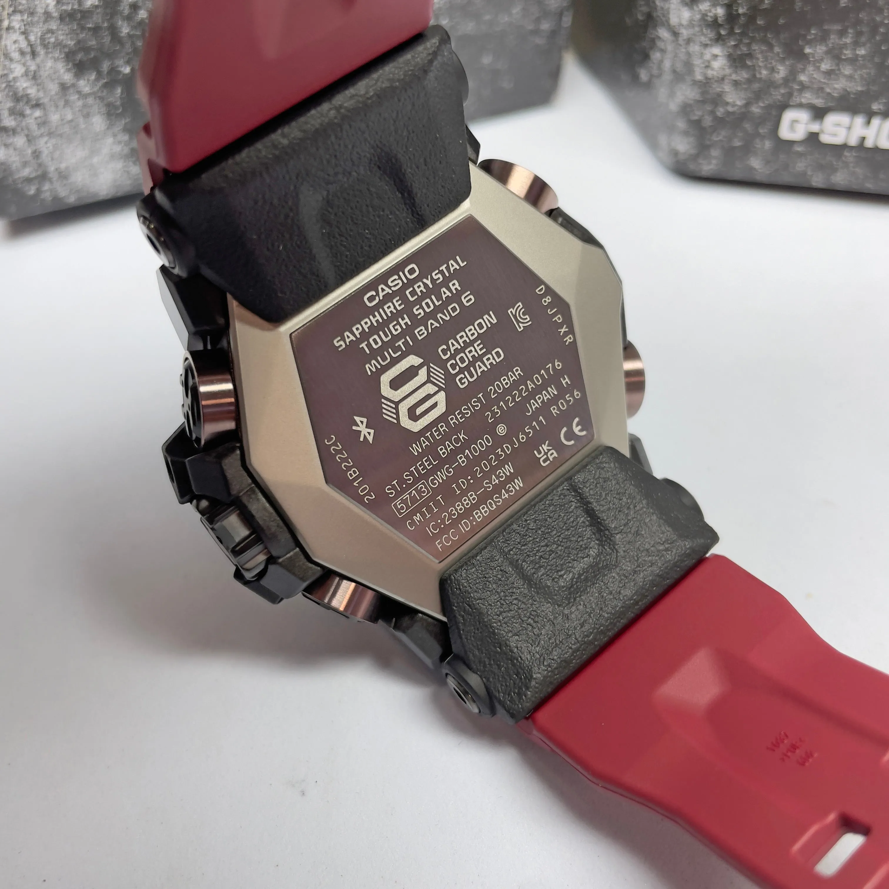 CASIO G-Shock GWGB1000-1A4 Red Mudmaster Bluetooth Triple Limited Watch