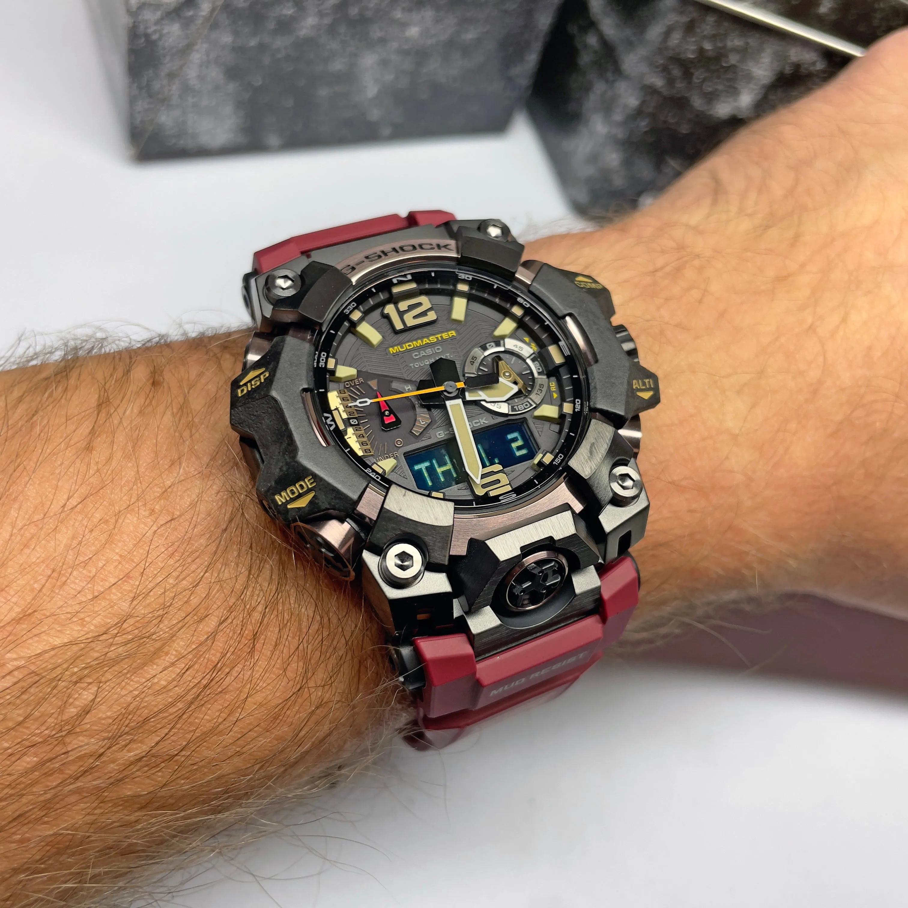 CASIO G-Shock GWGB1000-1A4 Red Mudmaster Bluetooth Triple Limited Watch