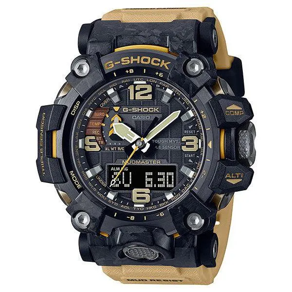 CASIO G-SHOCK MASTER OF G-LAND MUDMASTER MENS 200M CARBON CORE TRIPLE SENSOR - GWG-2000-1A5DR