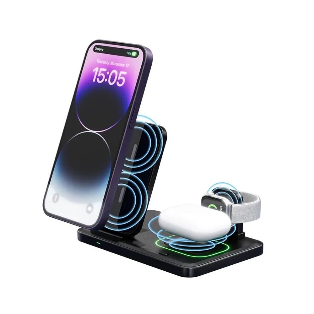 ChargeSymphony Trio: Multidevice Wireless Charger