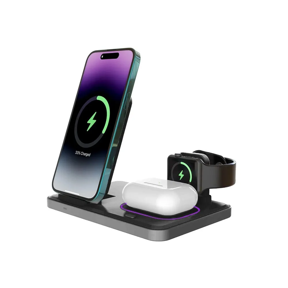 ChargeSymphony Trio: Multidevice Wireless Charger