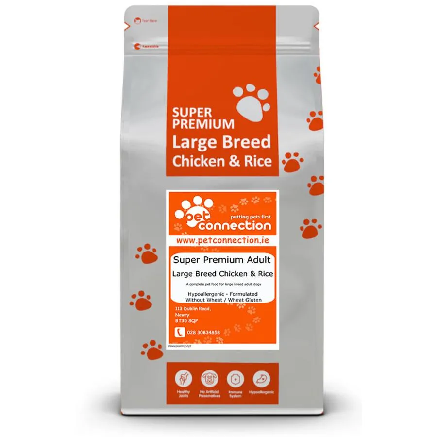 Chicken & Rice (Large Breed) | Hypoallergenic Dry Food | Super Premium by Pet Connection