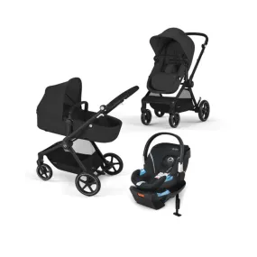 CYBEX Eos Travel System - Moon Black/Lava Stone