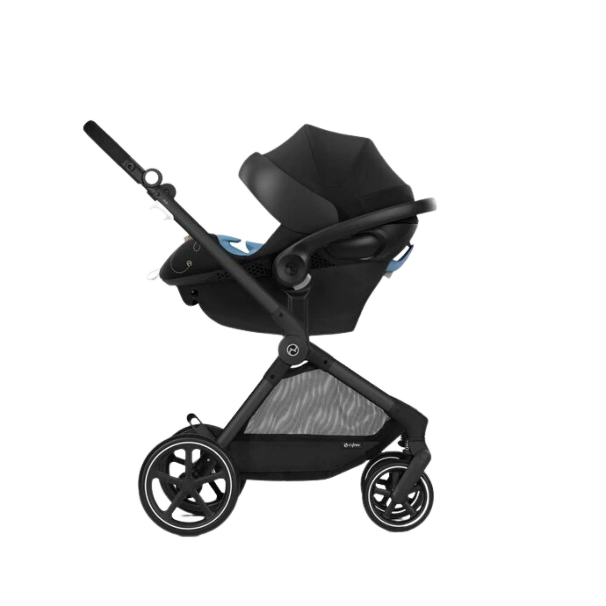 CYBEX Eos Travel System - Moon Black/Lava Stone