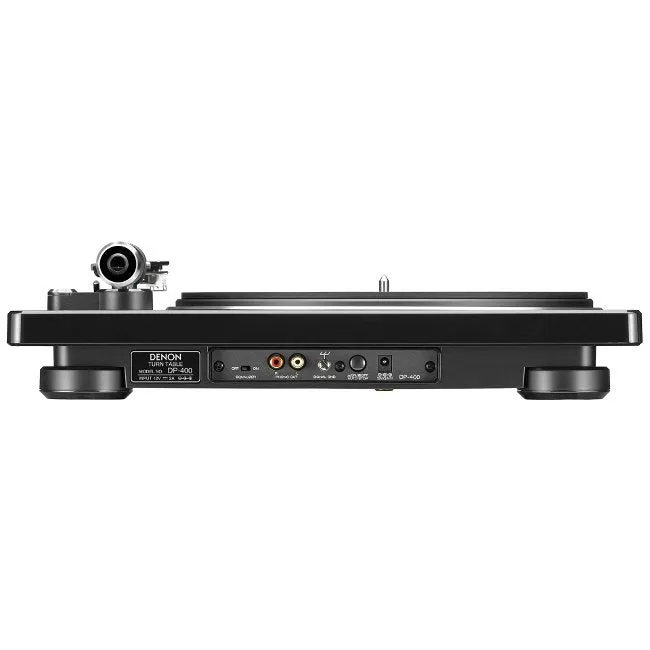 Denon DP400 Hi-Fi Turntable with Speed Auto Sensor in Black