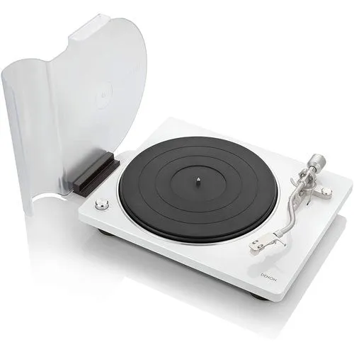 Denon DP400 Hi-Fi Turntable with Speed Auto Sensor in White