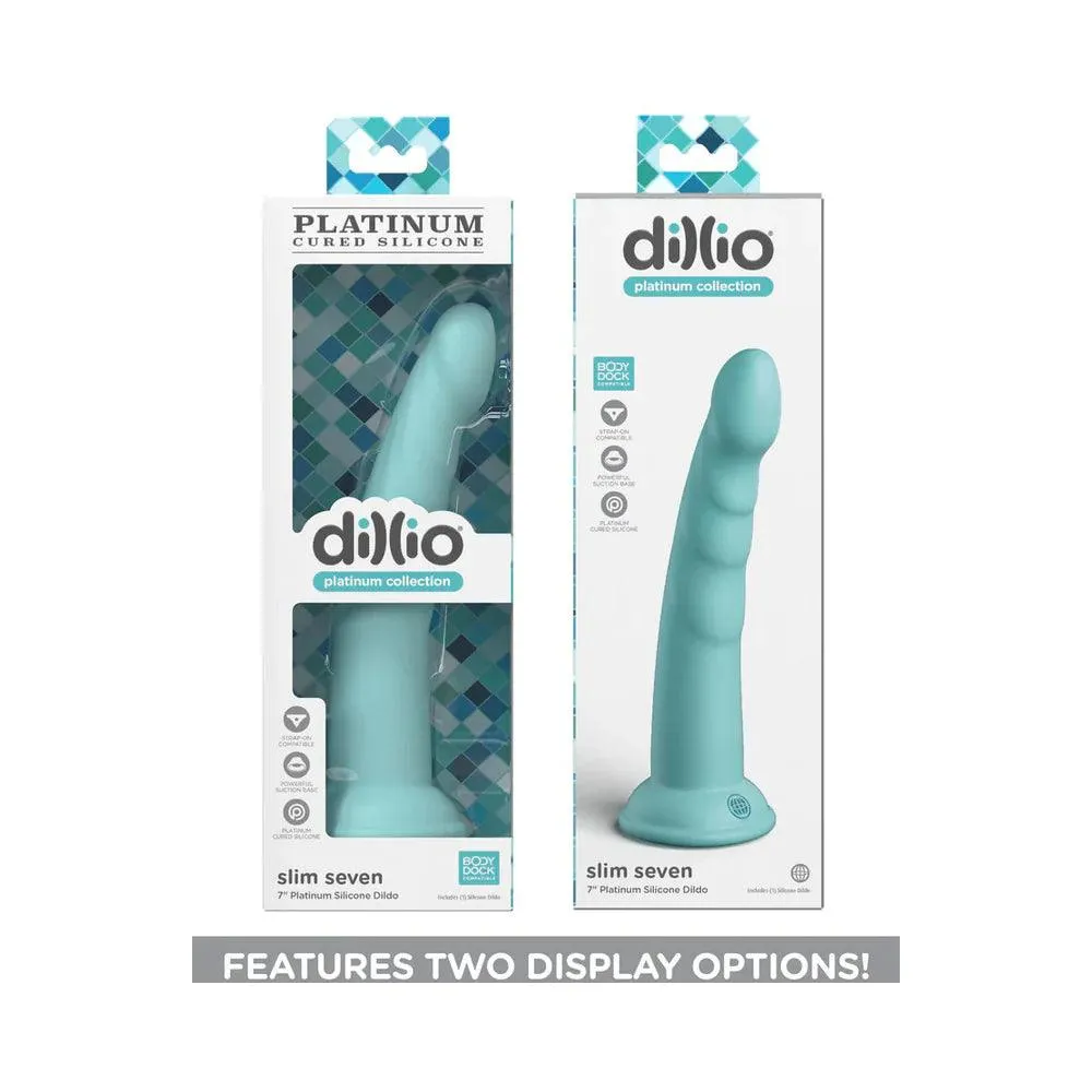 Dillio Platinum Collection Slim Seven 7 in. Silicone Dildo