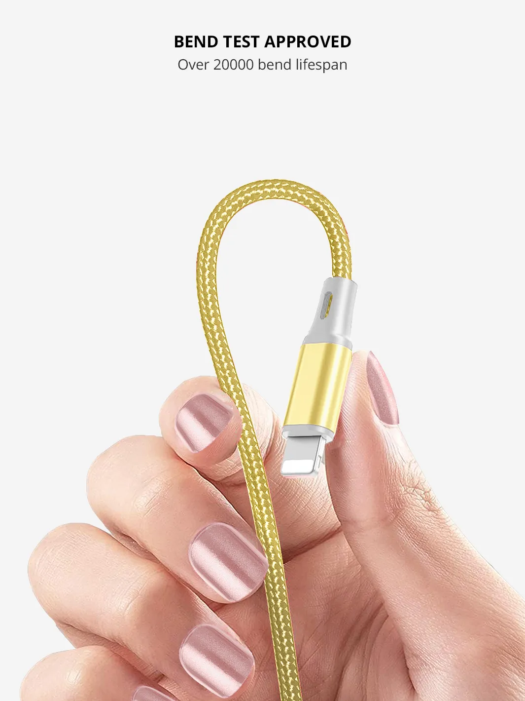 Ellie Rose - Gold 3 in-1 Charging Cable Keychain