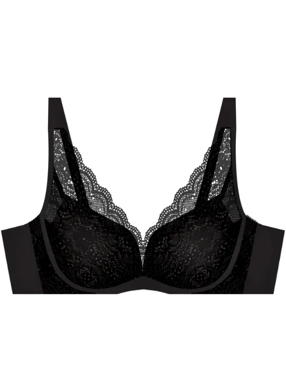 Floral Charm Wireless Deep V Bra S10-29952