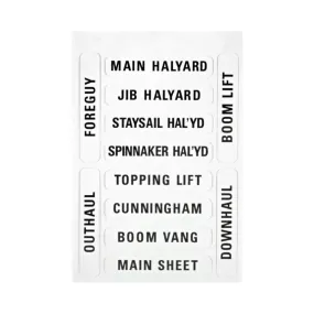 Forespar Sailboat Labels - Cleat and Winch