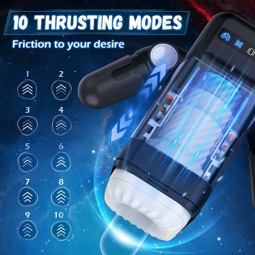 Game Cup Telescopic Vibrating Heating Masturbator