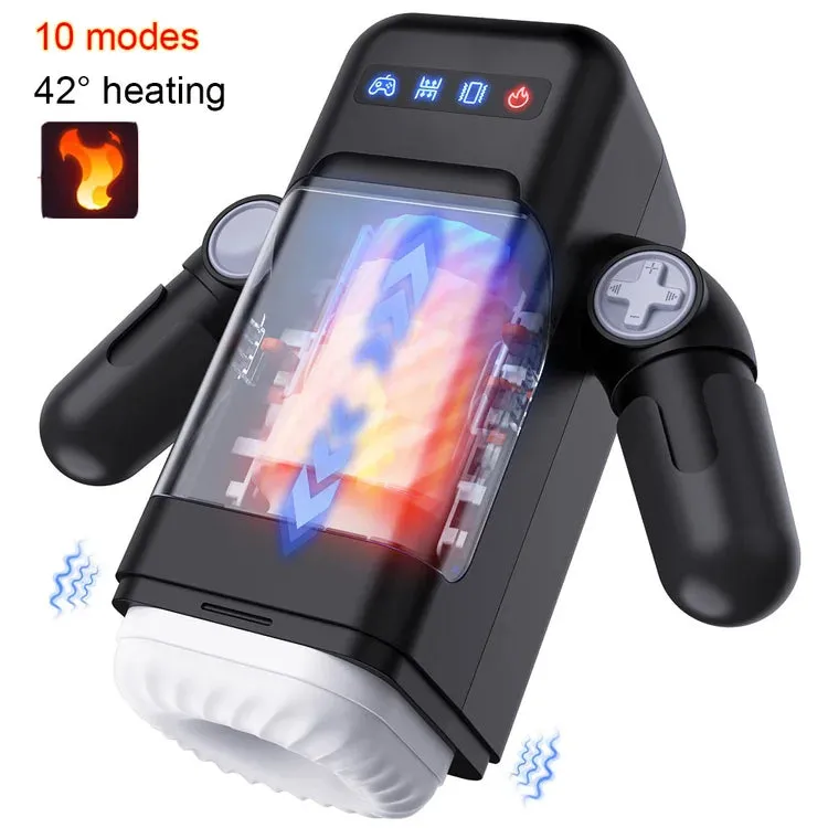 Game Cup Telescopic Vibrating Heating Masturbator