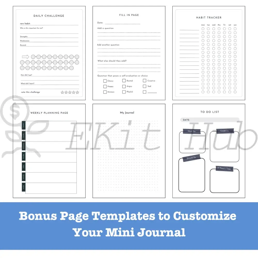 Goals Journal Canva Template - Mini PLR Journal