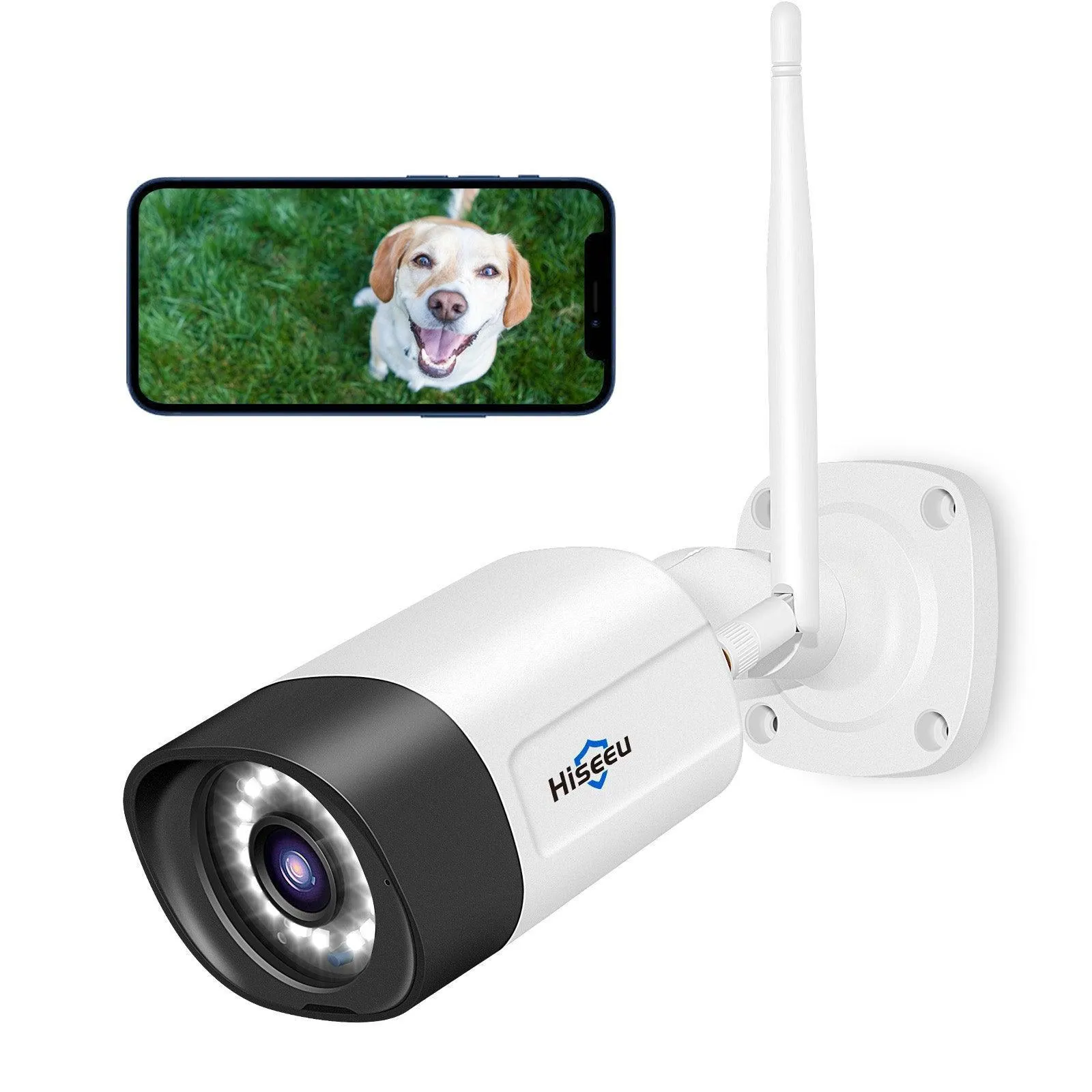 Hiseeu 3MP 5MP Surveillance Cameras, Compatible WiFi System, Work with Alexa TZ-HB312 HB315