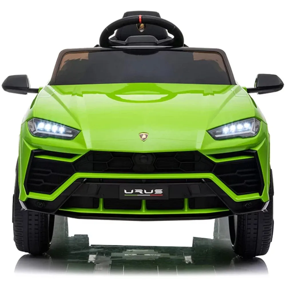 Lamborghini Urus 12V Electric Powered Ride on Car Toys for Girls Boys, Yellow Kids Electric Vehicles Ride on Toys with Remote Control, Foot Pedal, MP3 Player and LED Headlights, CL61