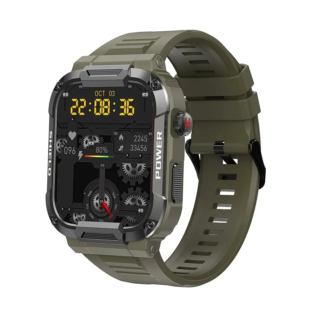 Outdoor Military Smart Watch Men Bluetooth Call Smartwatch For Xiaomi Android IOS Ip68 Waterproof Ftiness Watch