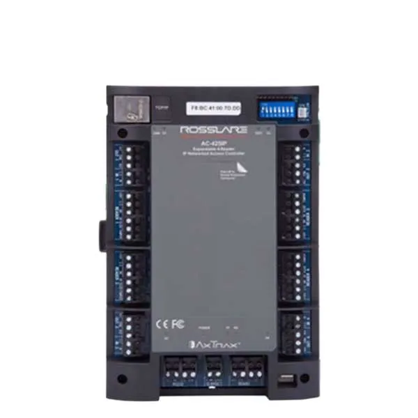 Rosslare - AC425IP - Expandable Networked Access Control Panel - DIN Housing - 4 Readers - TCP/IP - 30K Users - 20K Event History - 12VDC