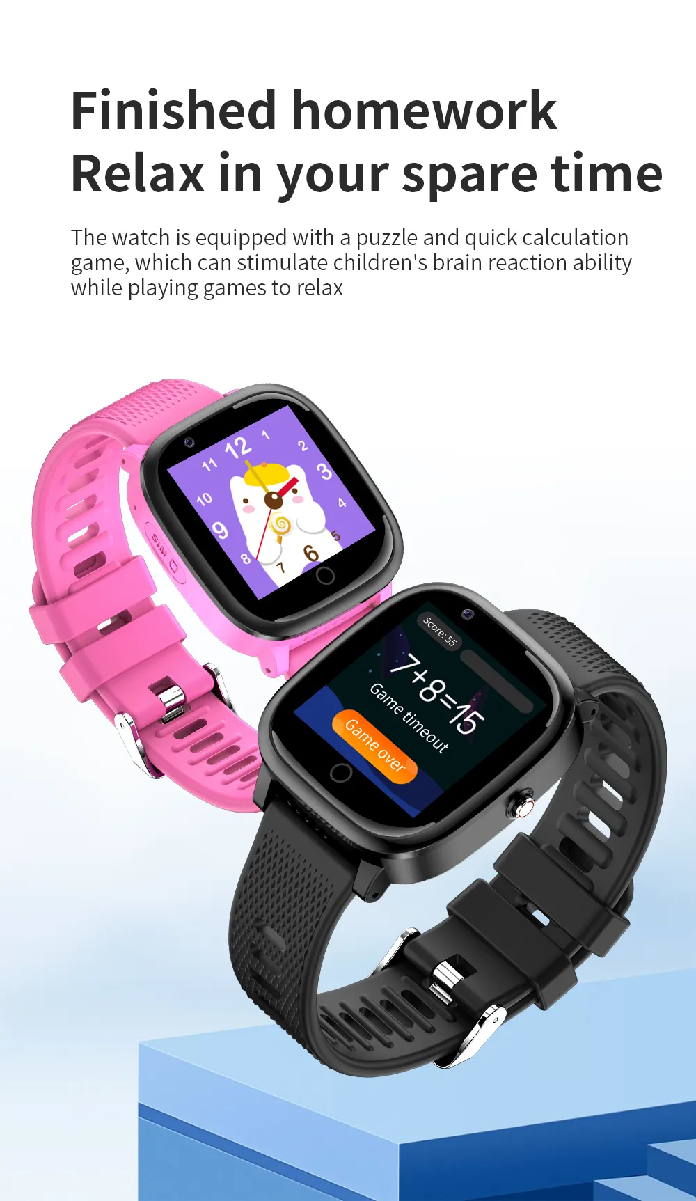 SK17 Dagnet GPS Smartwatch 1.5 inch Full Touch Screen for Kids