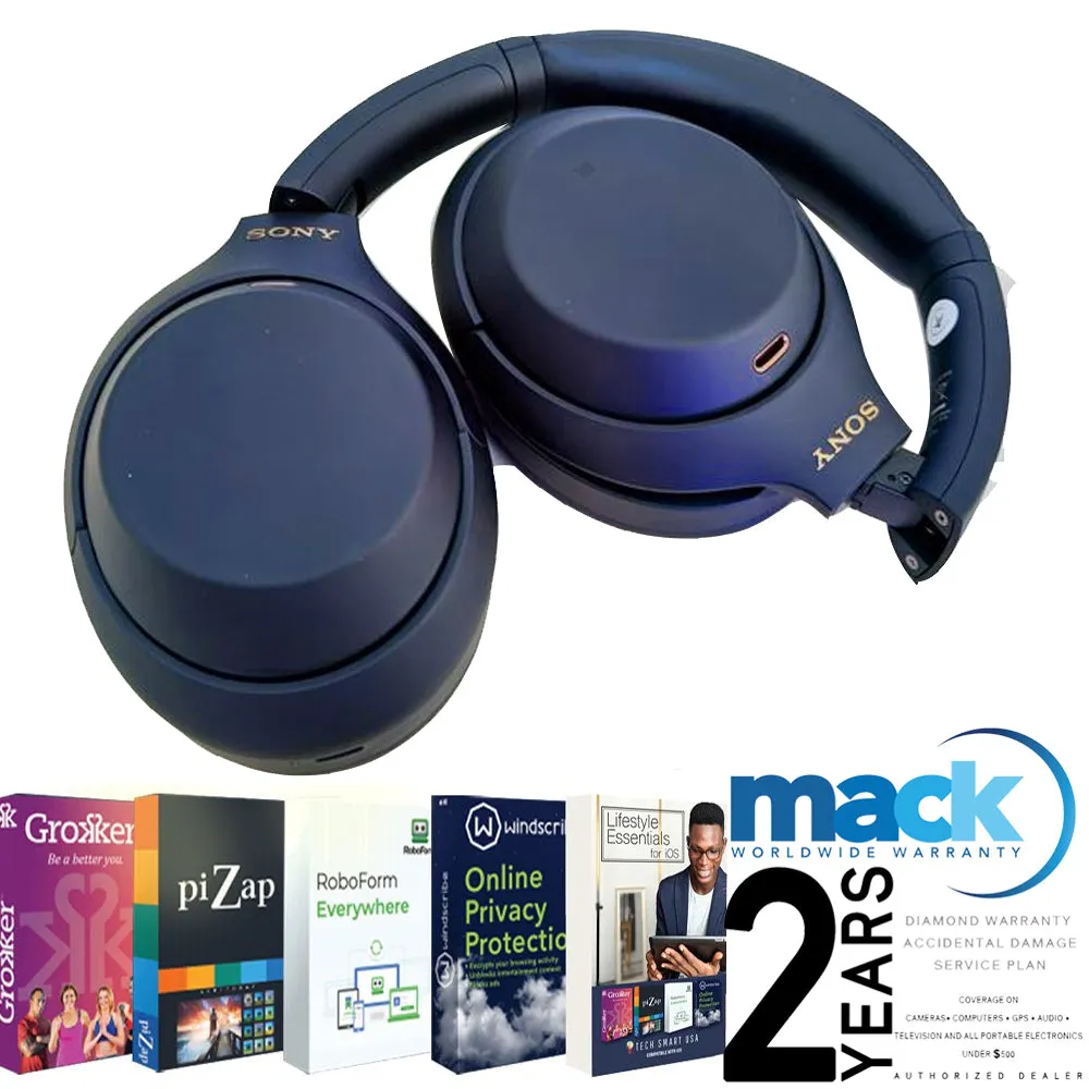 Sony WH-1000XM4 Wireless Headphones with Lifestyle Essentials Software   2yr Mack Warranty