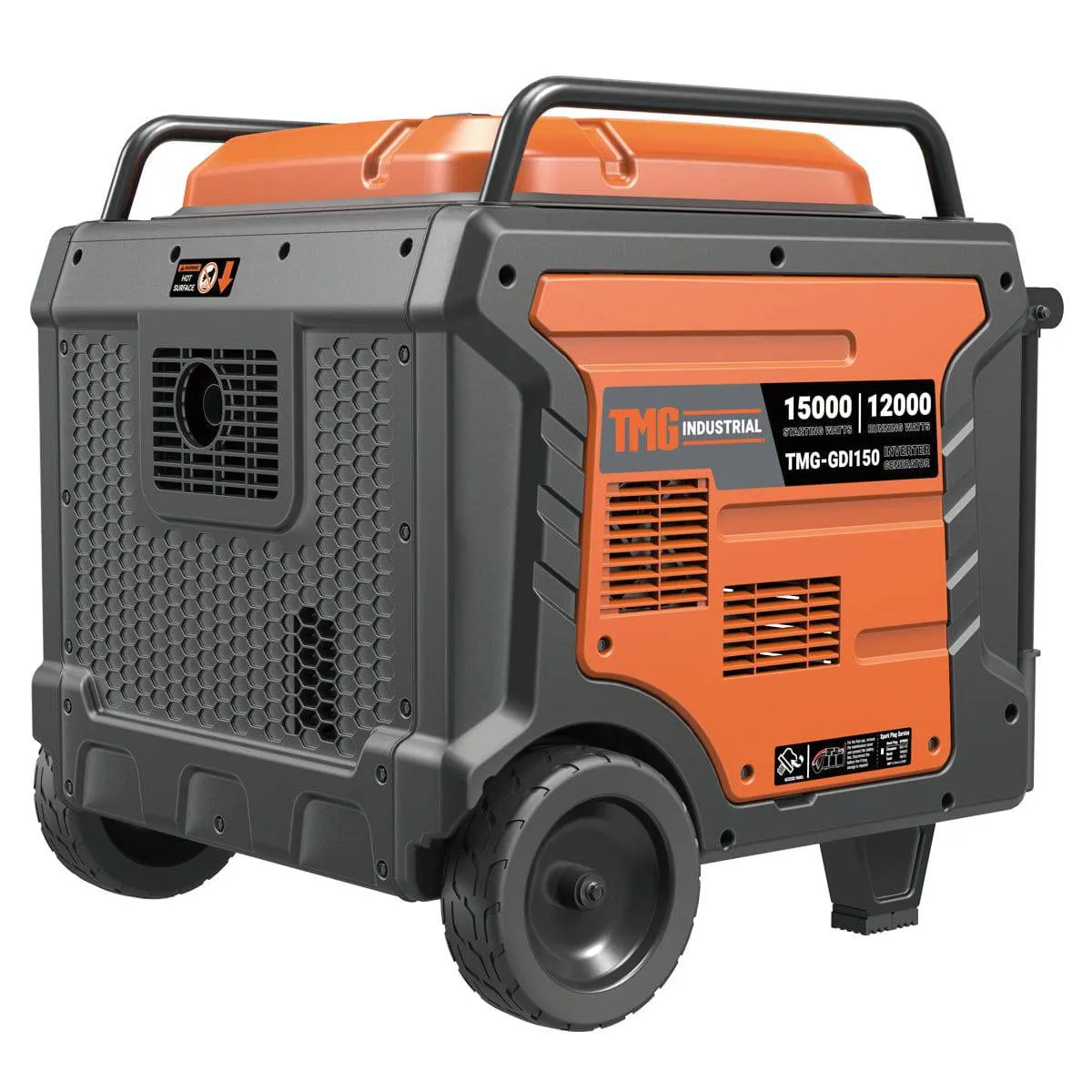 TMG Industrial 15000 Watt Digital Inverter Portable Generator, 10hrs 50% Load Run Time,  EPA Compliance, TMG-GDI150