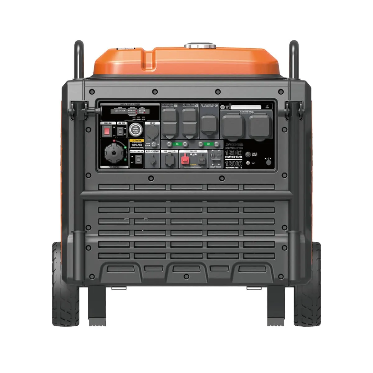 TMG Industrial 15000 Watt Digital Inverter Portable Generator, 10hrs 50% Load Run Time,  EPA Compliance, TMG-GDI150