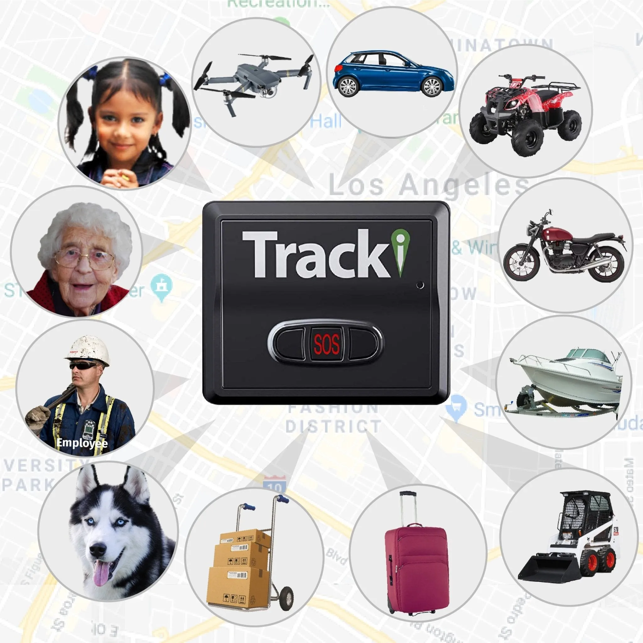 Tracki 2024 4G Model Mini Real time GPS Tracker.