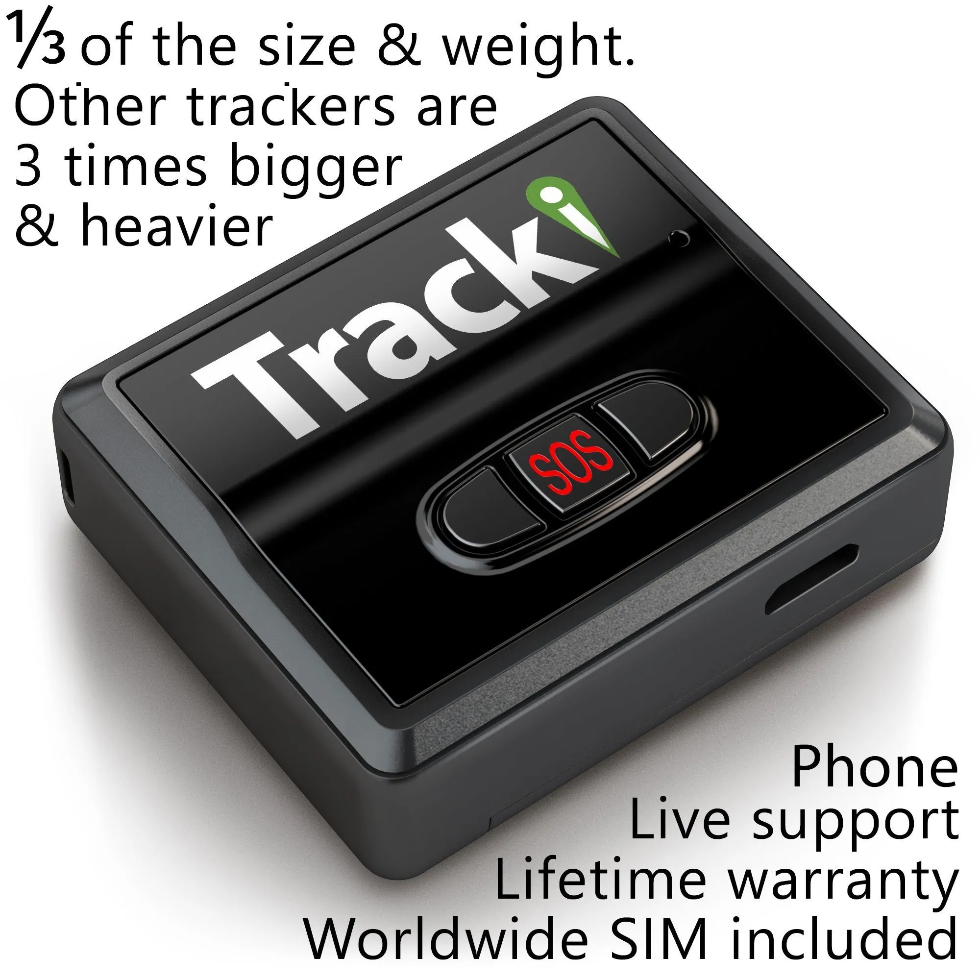 Tracki 2024 4G Model Mini Real time GPS Tracker.