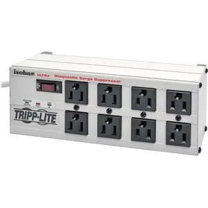 Tripp Lite by Eaton Isobar 8-Outlet Surge Protector, 25 ft. Cord with Right-Angle Plug, 3840 Joules, Diagnostic LEDs, Metal Housing