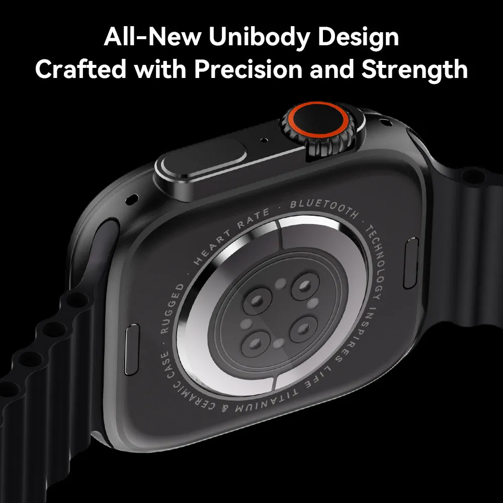 VWAR Watch Ultra 4 Pro Smartwatch 49mm Unibody Titanium Alloy Design| Support WhatsApp reply ChatGPT| 2.1" Screen| 1GB Rom