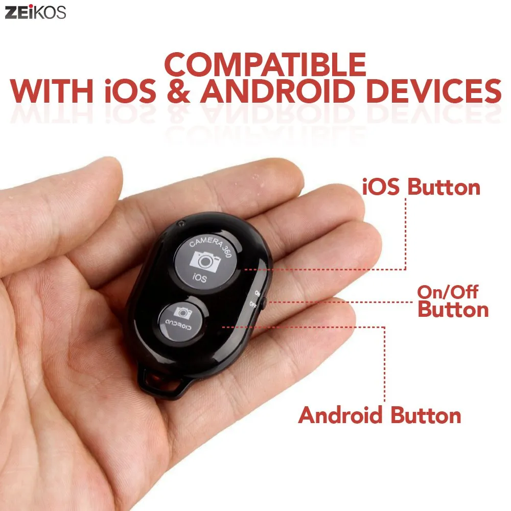 Wireless Bluetooth Camera Shutter Remote- 2 Pack