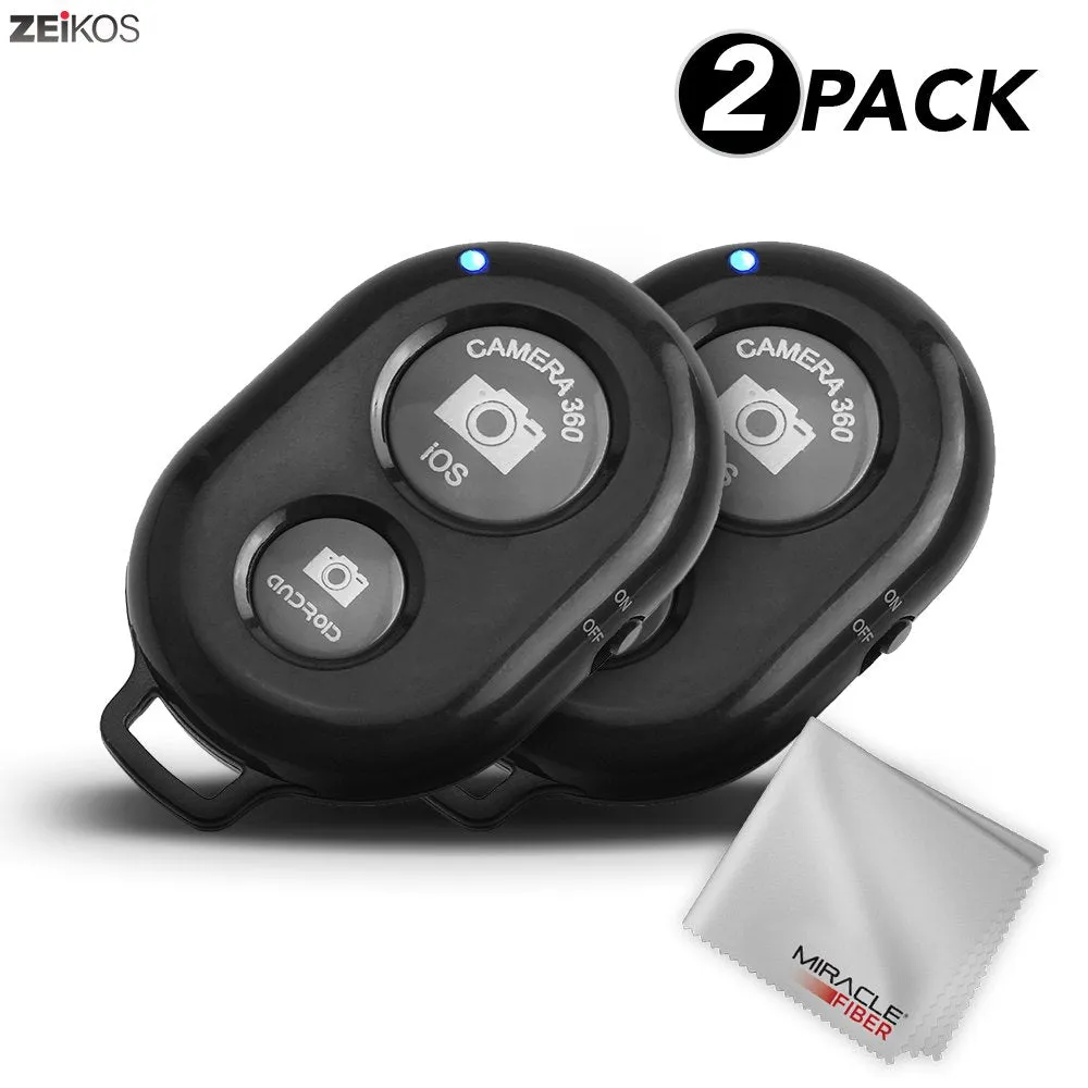 Wireless Bluetooth Camera Shutter Remote- 2 Pack